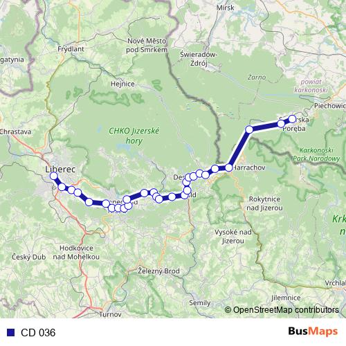 CD 036 rail Line Map
