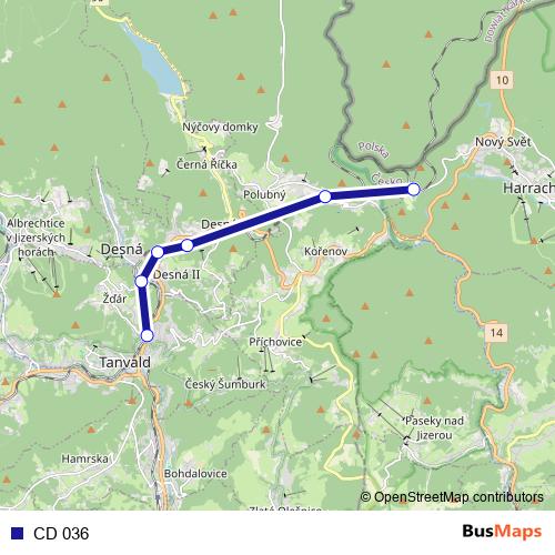 CD 036 rail Line Map