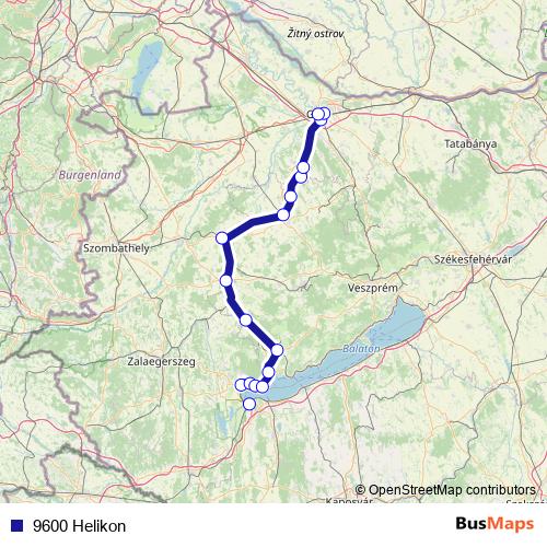 9600 Helikon rail Line Map