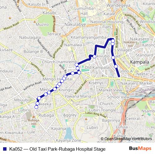 Ka052 bus Line Map