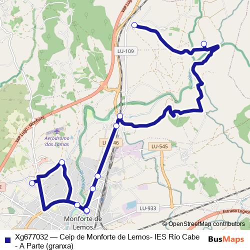 Xg677032 bus Line Map