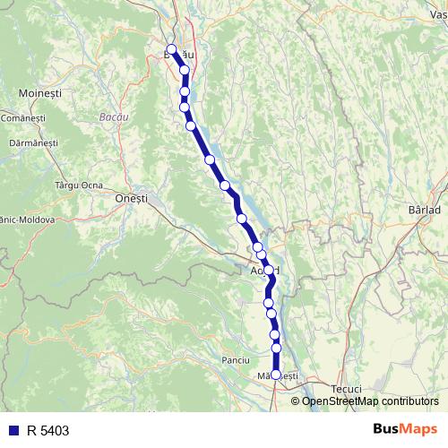 R 5403 rail Line Map