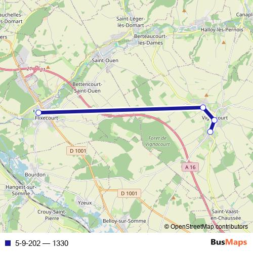 5-9-202 bus Line Map