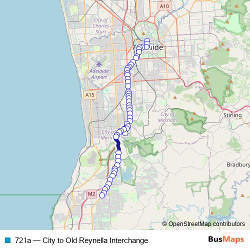 721a bus Line Map