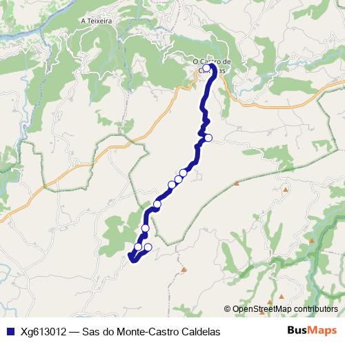 Xg613012 bus Line Map