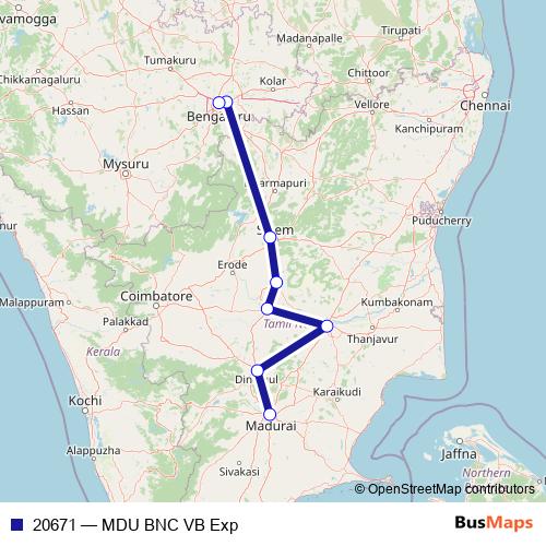 20671 rail Line Map
