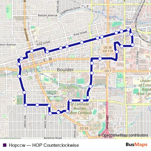 Hopccw bus Line Map