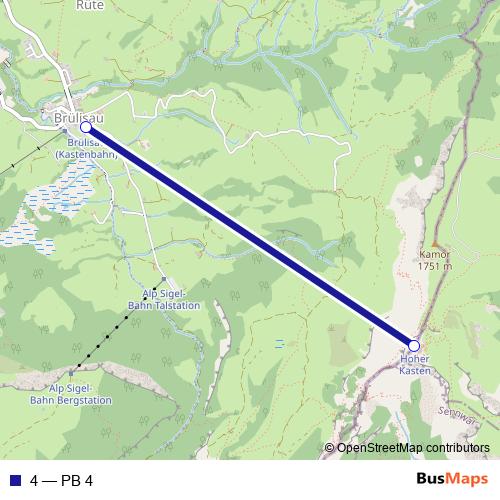 4 cable-car Line Map