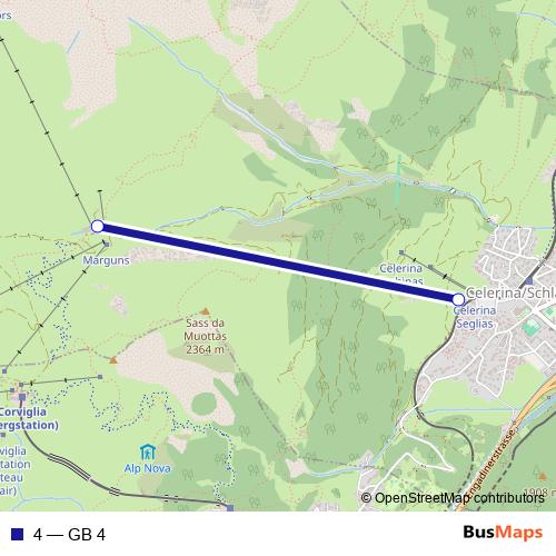 4 cable-car Line Map