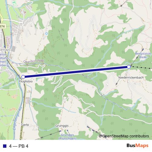 4 cable-car Line Map