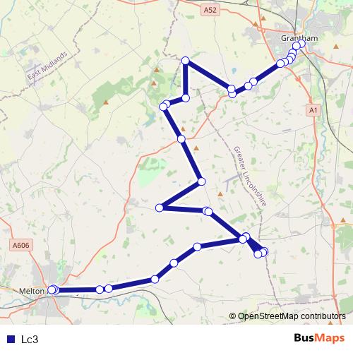 Lc3 bus Line Map
