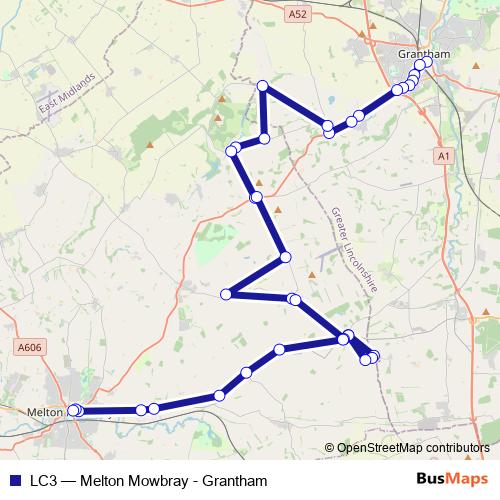 LC3 bus Line Map