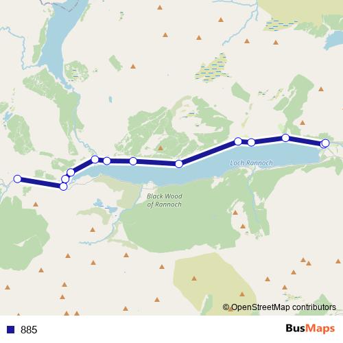885 bus Line Map