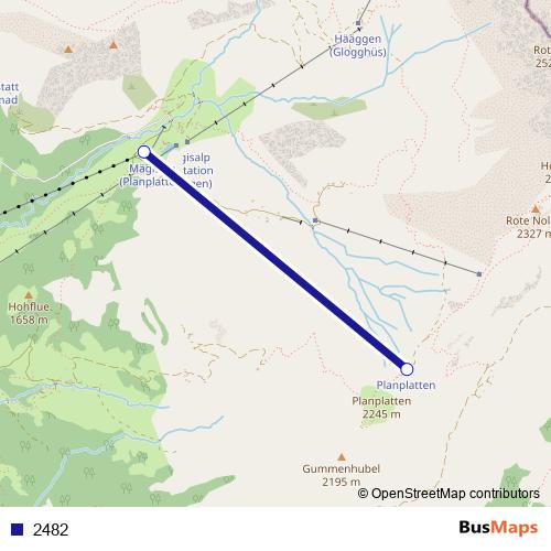 2482 cable-car Line Map