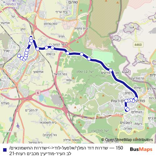 150 bus Line Map