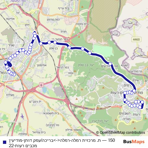 150 bus Line Map