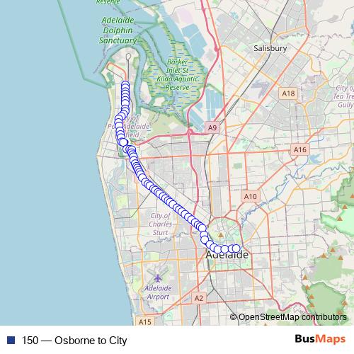 150 bus Line Map