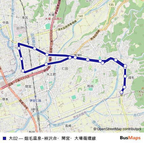 大02 bus Line Map