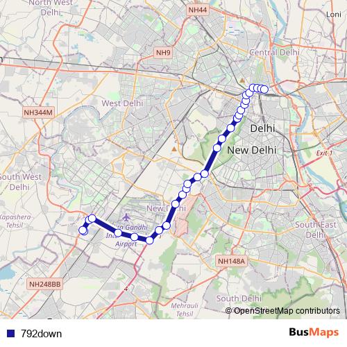 792down bus Line Map
