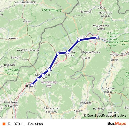 R 10701 rail Line Map