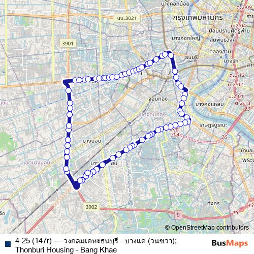 4-25 (147r) bus Line Map