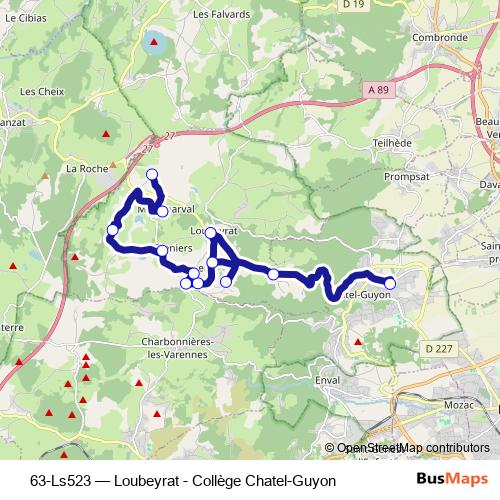 63-Ls523 bus Line Map