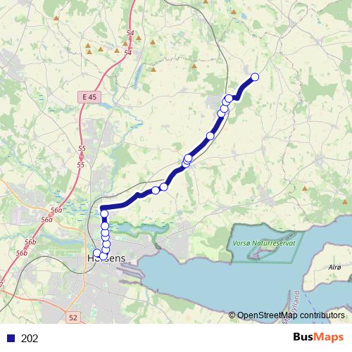 202 bus Line Map