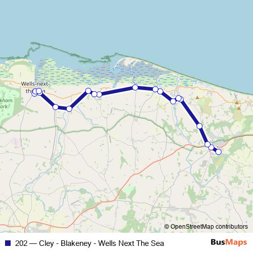 202 bus Line Map