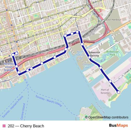 202 bus Line Map