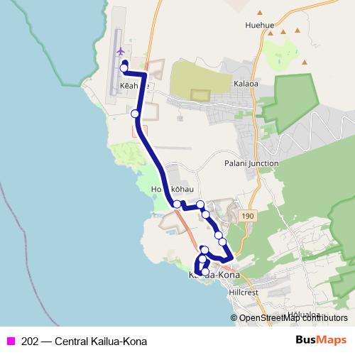 202 bus Line Map