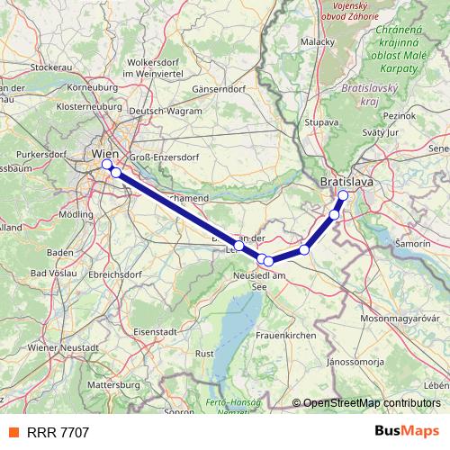 RRR 7707 rail Line Map
