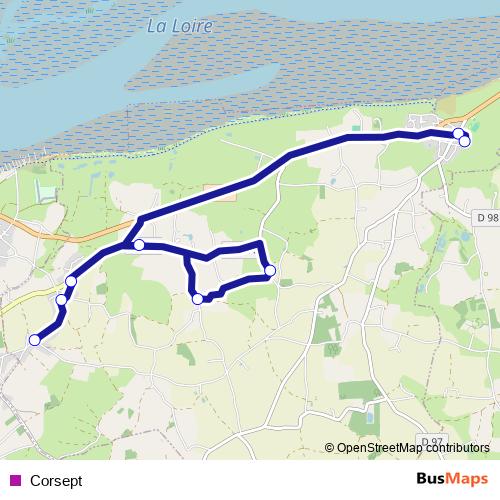 Corsept bus Line Map