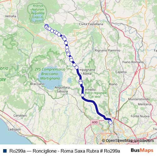 Ro299a bus Line Map