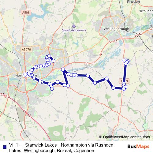 VH1 bus Line Map