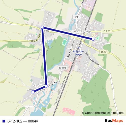 6-12-102 bus Line Map