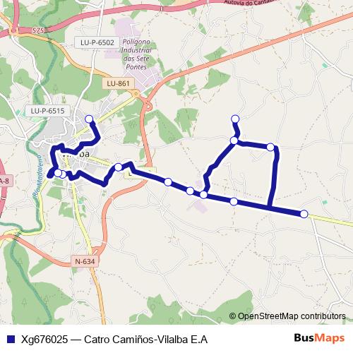 Xg676025 bus Line Map