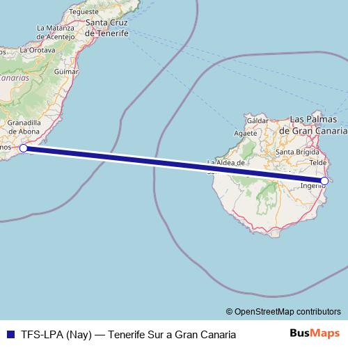 TFS-LPA (Nay) air Line Map