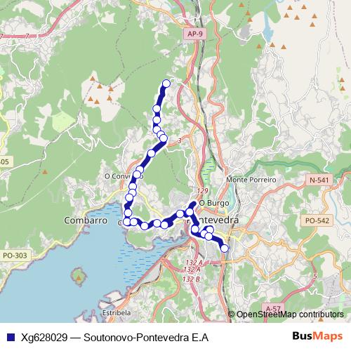Xg628029 bus Line Map