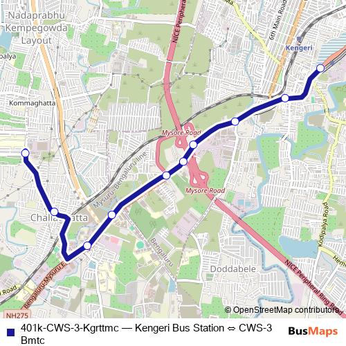 401k-CWS-3-Kgrttmc bus Line Map