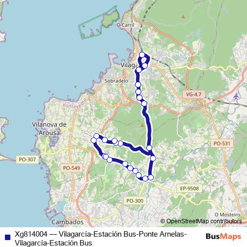 Xg814004 bus Line Map