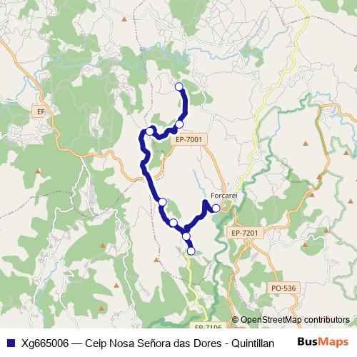 Xg665006 bus Line Map