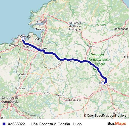 Xg635022 bus Line Map