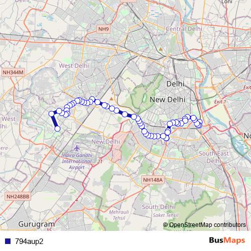 794aup2 bus Line Map