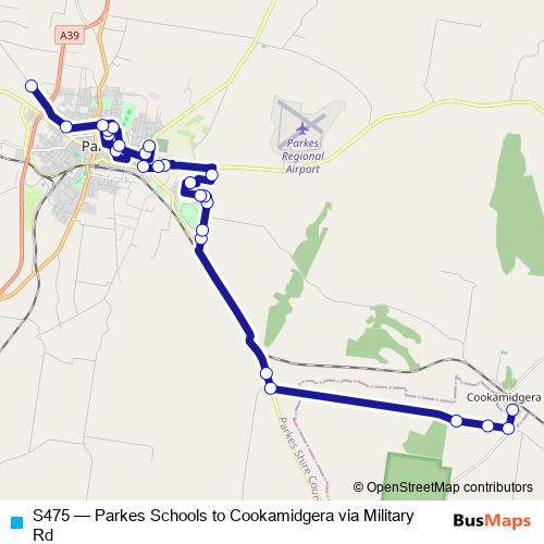 S475 bus Line Map