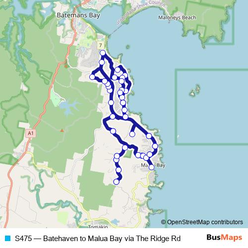 S475 bus Line Map