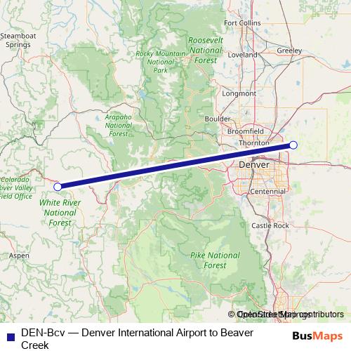 DEN-Bcv bus Line Map