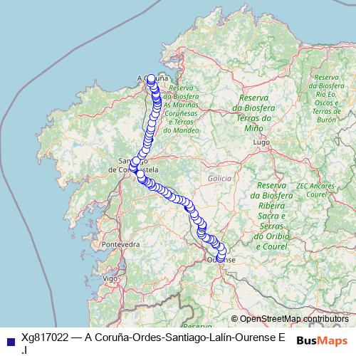 Xg817022 bus Line Map