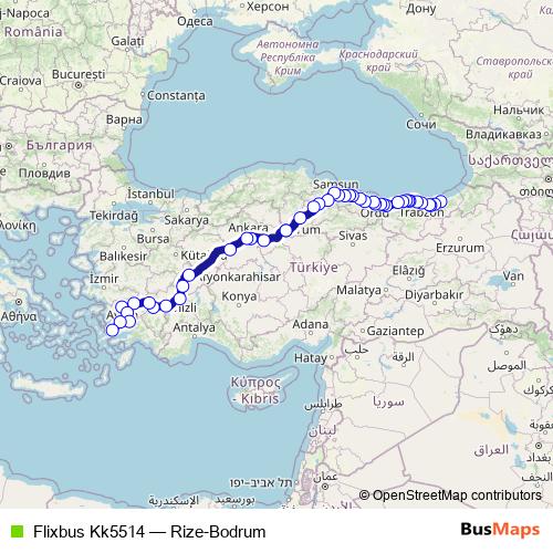 Flixbus Kk5514 bus Line Map