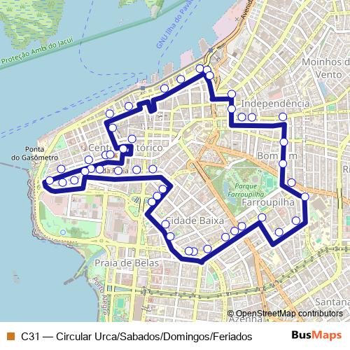 C31 bus Line Map