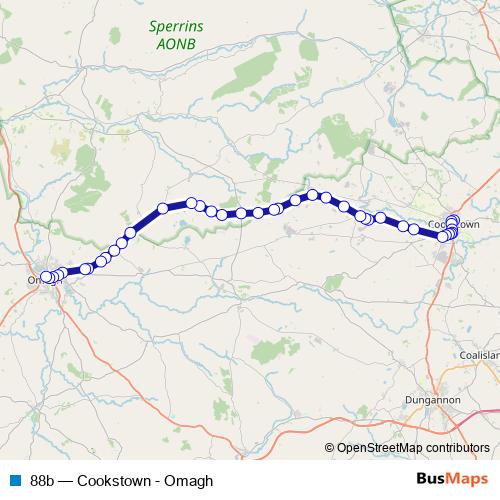 88b bus Line Map